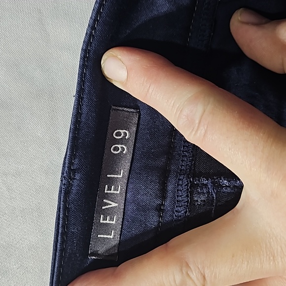 Level 99 Navy Blue Business Casual Pants, Straight Leg, Stretch, Sz 29 - Picture 7 of 13